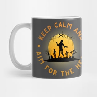 Zombie: Keep Calm And Aim For The Head Mug